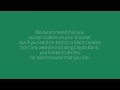 Information on Cookies - Google Chrome Browser.