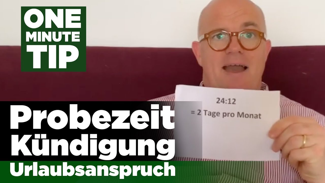 Jetzt Urlaubsanspruch In Der Probezeit ansehen Urlaubsanspruch In Der Probezeit