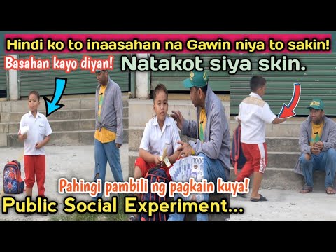 Hindi ko inaasahan na Gawin niya to skin! Nagulat ako sa Dala niya pagbalik.Public Social Experiment