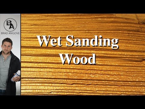 Wet Sanding Wood for a Smooth Finish