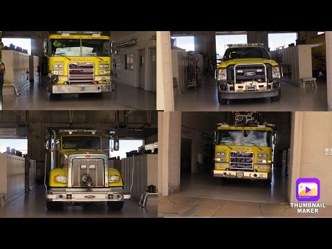 TRUCK 14 + ENGINE 14 + TANKER 14 + UTILITY RESPONDING