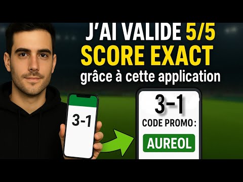 J'AI VALIDÉ 5/5 SCORE EXACT GRÂCE A CETTE APPLICATION DE PRÉDICTIONS SCORE