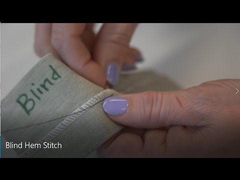 Blind Hem Stitch Tutorial