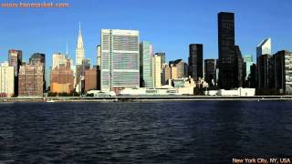 preview picture of video 'Midtown Manhattan seen from the East River 3 Collage Video'