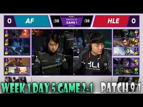 AFS vs HLE Game 1 | W1D5 LCK 2019 Spring | Afreeca Freecs vs Hanwha Life Esports - Patch 9.1