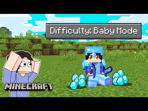 Habitat Gaming - Using BABY MODE difficulty in Minecraft