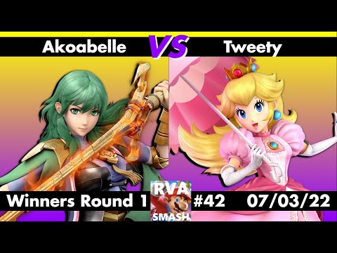 RVA Smash #42: Akoabelle (Byleth/Lucario) vs Tweety (Peach) - Winners R1 - Smash Bros Ultimate SSBU