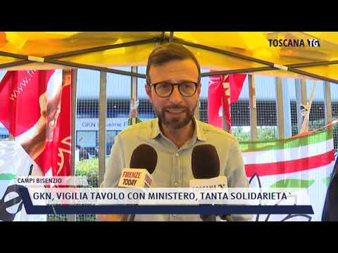 2021-07-14 CAMPI BISENZIO - GKN, VIGILIA TAVOLO CON MINISTERO, TANTA SOLIDARIETA'