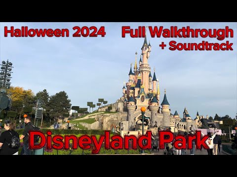 Disneyland Park (Halloween 2024) - Full Walkthrough + Soundtrack