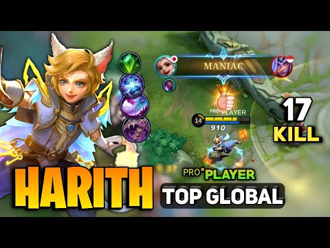 MANIAC! Hyper Harith Best Build 2022 [ Top Global Harith Gameplay ] By ᴾᴿᴼ°PLAYER - Mobile LEgends