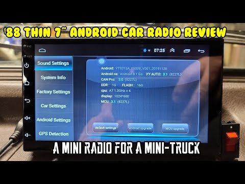 Best On-Dash Cheap $88 Thin 7” Double Din Android Car Radio GPS Reverse Camera BT mirror review