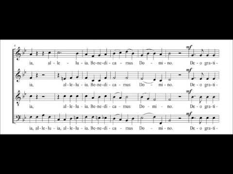 Benedicamus Domino, F. J. Krafft, transposed, tenore, studio