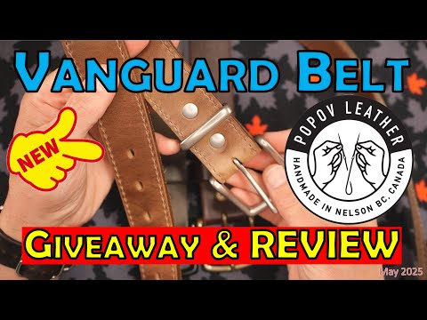 #new Popov Leather - VANGUARD BELT #review & #giveaway - Made in #canada