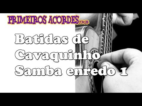 batida de samba enredo - Aula de cavaquinho iniciante - PrimeirosAcordes