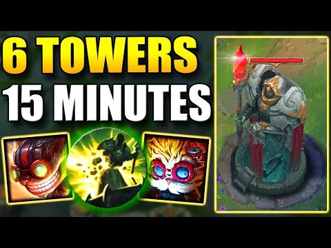 6 TOWERS IN 15 MINUTES!? ZIGGS + HEIMERDINGER BOT LANE NEW BOOSTING STRATEGY! ft. Anklespankin