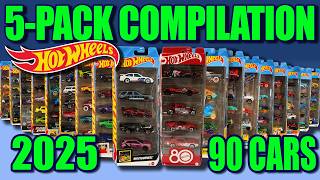 I Bought Every 2025 Hot Wheels 5-Pack! Unboxing ALL 18 Packs!!