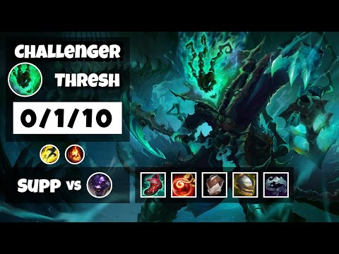 Thresh vs Alistar EU Challenger SUPPORT (0/1/10) - v11.6