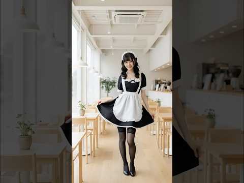 カフェの可愛いメイド