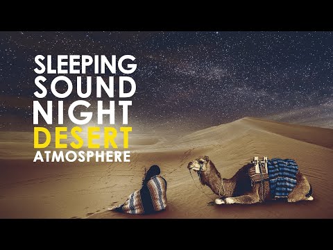 Deep Sleeping Sound Night Desert Atmosphere | Desert Night Sounds for Sleeping, Relaxing, Meditation