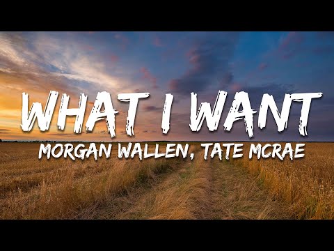 Morgan Wallen, Tate McRae - What I Want (Lyrics)