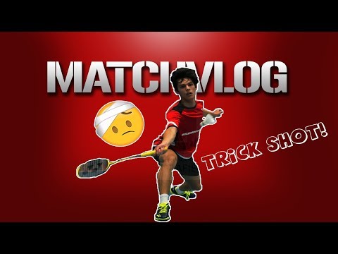 TRICK SHOT And HEADSHOT!!! Kick-Off Eredivisie Badminton - MatchVlog