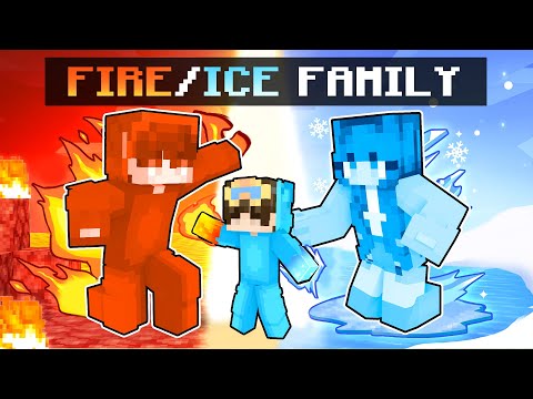 NICO Adopted by a FIRE / ICE FAMILY in Minecraft! - Parody Story(Cash,Shady, Zoey and Mia TV)