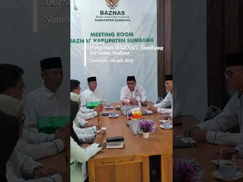 Rapat Pimpinan BAZNAS Sumbawa bersama Auditor Keuangan dalam  Menjaga Transparansi Pengelolaan ZIS