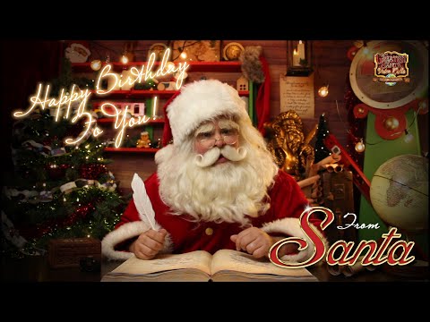 Santa wishing you happy birthday