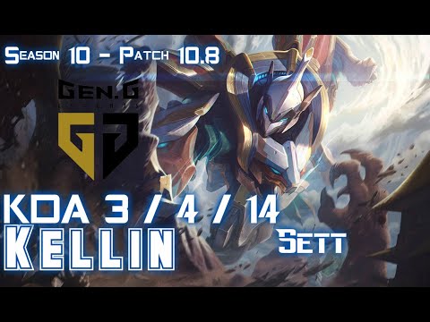 Gen Kellin SETT vs THRESH Support - Patch 10.8 KR Ranked