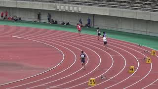 2020年埼玉県陸上競技選手権大会　男子400m予選２組　友田、坂本、小高