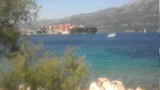 preview picture of video 'Coastline of Korchula, Croatia'