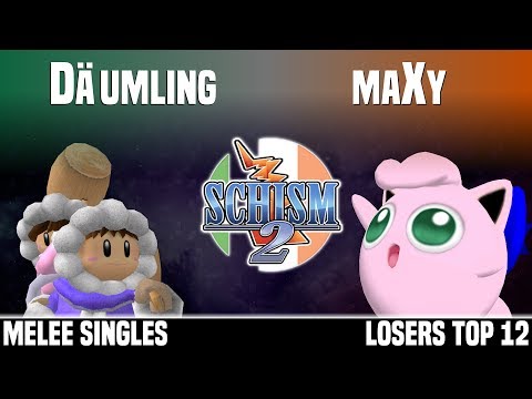 Schism 2 - FroD | Däumling (Ice Climbers) vs maXy (Jigglypuff) - MELEE SINGLES - LOSERS TOP 12