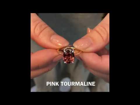 Pink Tourmaline Rose Gold Ring
