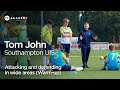 Tom John • Southampton Under-15s: Attacking and defending in wide areas – warm-up • CV Academy