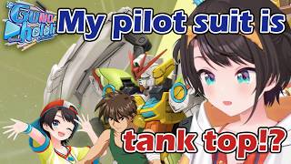 Will Subaru end up wearing a tank top for her Gundam collab!? [hololive/ENG Sub]