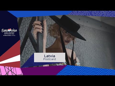 Postcard of Samanta Tīna from Latvia 🇱🇻 (Eurovision Song Contest 2021)