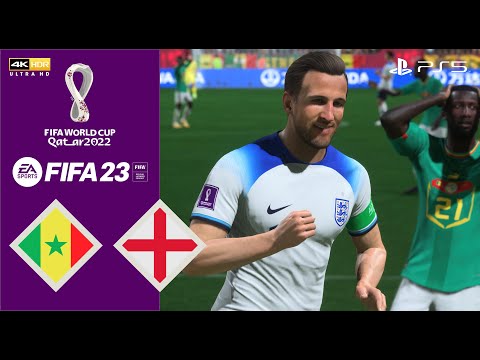 England vs Senegal | Qatar 2022 World Cup Round of 16 | 4 DEC 2022 | PS5 | Realistic 4KUHD