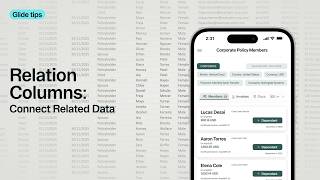 Tip 19 — Relation Columns | Glide Tips