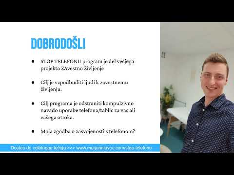 Spletni program STOP TELEFONU - Digitalni Detox