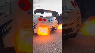 Crazy GTR! #nissan #nissangtr #nissanskyline #gtrr35 #gtrr35 #flames #tuning #supercars #tuningcar