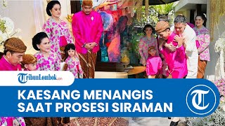 Kaesang Pangarep Menangis saat Lakukan Prosesi Siraman di Kediaman Presiden Jokowi