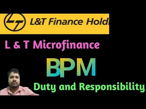 What is the work of BPM in L & T Microfinance