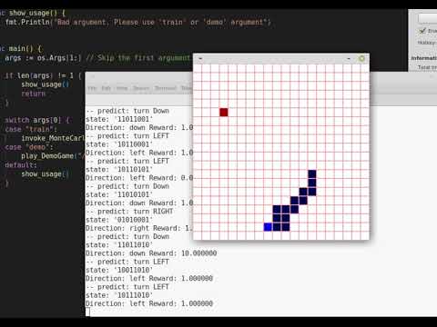 Monte Carlo reinforcement training example golang