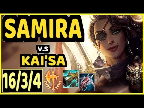 LOST (SAMIRA) vs KAI'SA - 16/3/4 KDA BOTTOM ADC CHALLENGER GAMEPLAY - NA