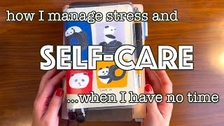 How I manage my stress and self-care when I have no time | Hobonichi + Traveler’s Notebook 2024