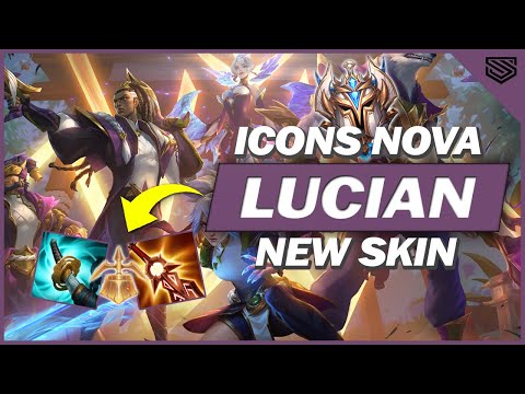ICONS CHAMPIONS SKINLINE 🔥 NOVA LUCIAN NEW SKIN - Wild Rift Gameplay