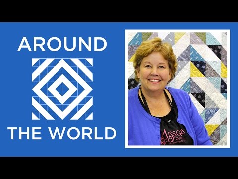 Make a Half Square Triangles Around the World Quilt with Jenny Doan of Missouri Star!