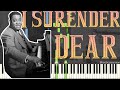 Art Tatum - I Surrender Dear (Solo Jazz Stride Piano Synthesia)