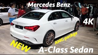 New Mercedes A-Class Sedan 2019 first look in 4K - better than Audi A3?
