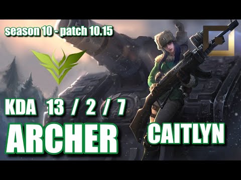 【韓国サーバー/GM】V3 Archer ケイトリン(Caitlyn) VS カイ＝サ(Kai'sa) BOT - Patch10.15 KR Ranked【LoL】